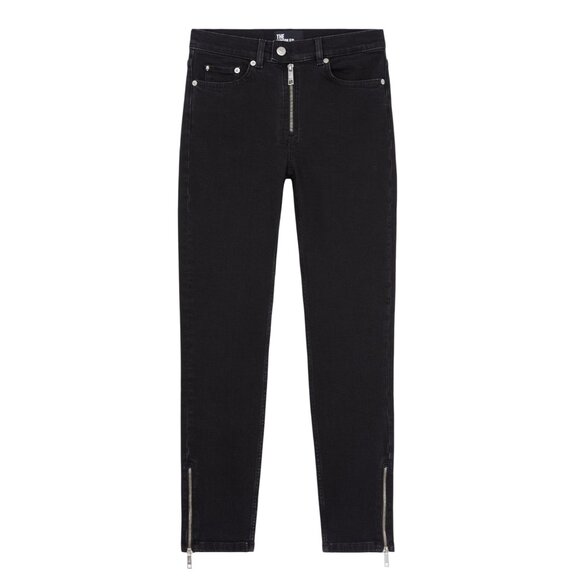 The Kooples Black Skinny Jeans With Zipper Details French Size 42 US 31 32 - Picture 1 of 7